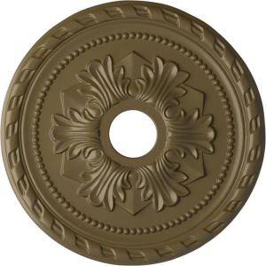 imageEkena Millwork CM20PMUWF Palmetto Ceiling Medallion fits Canopies up to 5 Ultra Pure WhiteMississippi Mud Flat Finish