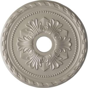 imageEkena Millwork CM20PMUWF Palmetto Ceiling Medallion fits Canopies up to 5 Ultra Pure WhitePearl White Metallic Series