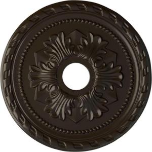 imageEkena Millwork CM20PMUWF Palmetto Ceiling Medallion fits Canopies up to 5 Ultra Pure WhiteStone Hearth Flat Finish