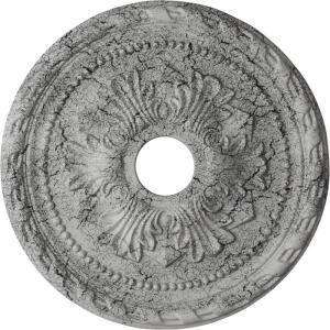 imageEkena Millwork CM20PMUWF Palmetto Ceiling Medallion fits Canopies up to 5 Ultra Pure WhiteUltra Pure White Crackle Flat Finish