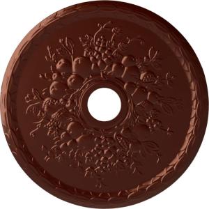 imageEkena Millwork CM22GR 22 58Inch OD x 3 58Inch ID x 58Inch P Grape Ceiling MedallionAntique Copper Metallic Series