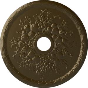 imageEkena Millwork CM22GR 22 58Inch OD x 3 58Inch ID x 58Inch P Grape Ceiling MedallionBrass Metallic Series
