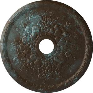 imageEkena Millwork CM22GR 22 58Inch OD x 3 58Inch ID x 58Inch P Grape Ceiling MedallionBronze Blue Patina Metallic Series