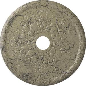 imageEkena Millwork CM22GR 22 58Inch OD x 3 58Inch ID x 58Inch P Grape Ceiling MedallionCastle Stone Crackle Flat Finish