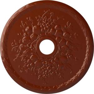 imageEkena Millwork CM22GR 22 58Inch OD x 3 58Inch ID x 58Inch P Grape Ceiling MedallionFirebrick Flat Finish