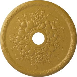 imageEkena Millwork CM22GR 22 58Inch OD x 3 58Inch ID x 58Inch P Grape Ceiling MedallionIridescent Gold Metallic Series