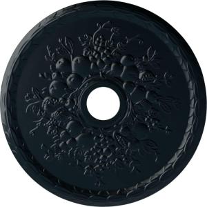 imageEkena Millwork CM22GR 22 58Inch OD x 3 58Inch ID x 58Inch P Grape Ceiling MedallionNight Shade Flat Finish
