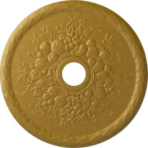 imageEkena Millwork CM22GR 22 58Inch OD x 3 58Inch ID x 58Inch P Grape Ceiling MedallionPharaohs Gold Metallic Series