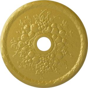 imageEkena Millwork CM22GR 22 58Inch OD x 3 58Inch ID x 58Inch P Grape Ceiling MedallionRich Gold Metallic Series