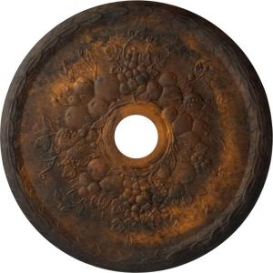 imageEkena Millwork CM22GR 22 58Inch OD x 3 58Inch ID x 58Inch P Grape Ceiling MedallionRust Metallic Series