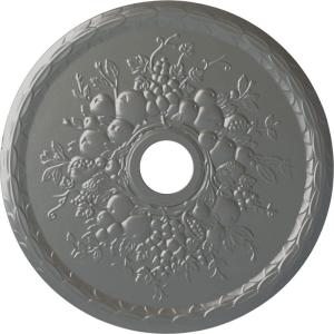imageEkena Millwork CM22GR 22 58Inch OD x 3 58Inch ID x 58Inch P Grape Ceiling MedallionSilver Metallic Series