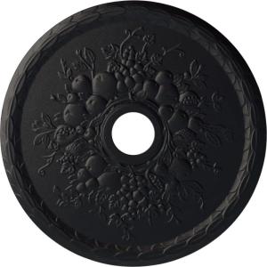 imageEkena Millwork CM22GR 22 58Inch OD x 3 58Inch ID x 58Inch P Grape Ceiling MedallionSteel Gray Metallic Series