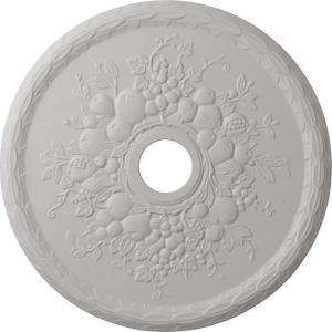 imageEkena Millwork CM22GR 22 58Inch OD x 3 58Inch ID x 58Inch P Grape Ceiling MedallionUltra Pure White Flat Finish