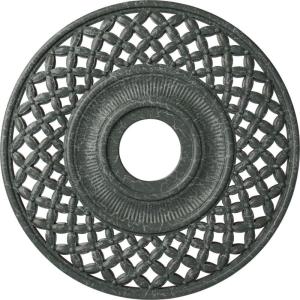 imageEkena Millwork CM22RBUWF Robin Ceiling Medallion Ultra Pure WhiteAthenian Green Crackle Flat Finish