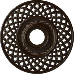 imageEkena Millwork CM22RBUWF Robin Ceiling Medallion Ultra Pure WhiteBronze Metallic Series