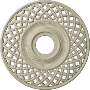 imageEkena Millwork CM22RBUWF Robin Ceiling Medallion Ultra Pure WhiteClear Yellow Flat Finish