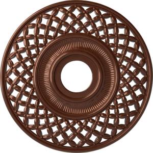 imageEkena Millwork CM22RBUWF Robin Ceiling Medallion Ultra Pure WhiteCopper Penny Metallic Series
