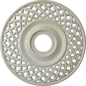 imageEkena Millwork CM22RBUWF Robin Ceiling Medallion Ultra Pure WhiteFlash Blue Metallic Series