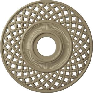 imageEkena Millwork CM22RBUWF Robin Ceiling Medallion Ultra Pure WhiteGobi Desert Flat Finish