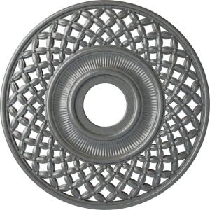 imageEkena Millwork CM22RBUWF Robin Ceiling Medallion Ultra Pure WhitePlatinum Metallic Series