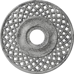 imageEkena Millwork CM22RBUWF Robin Ceiling Medallion Ultra Pure WhiteUltra Pure White Crackle Flat Finish