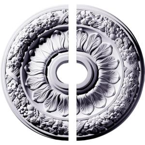 imageEkena Millwork CM24SW2 24OD x 4ID x 1 12P Swindon Ceiling Medallion Fits Canopies up to 618 2 PieceFactory Primed