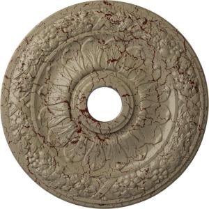 imageEkena Millwork CM24SW2 24OD x 4ID x 1 12P Swindon Ceiling Medallion Fits Canopies up to 618 2 PieceGobi Desert Crackle Flat Finish