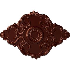 imageEkena Millwork CM37X26PE Piedmont Ceiling Medallion 37W x 26H x 1 38P Factory PrimedHandPainted Antique Copper