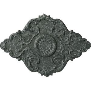 imageEkena Millwork CM37X26PE Piedmont Ceiling Medallion 37W x 26H x 1 38P Factory PrimedHandPainted Athenian Green Crackle