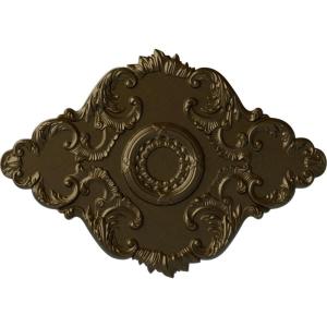 imageEkena Millwork CM37X26PE Piedmont Ceiling Medallion 37W x 26H x 1 38P Factory PrimedHandPainted Brass
