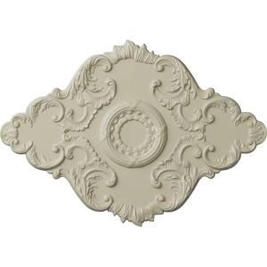 imageEkena Millwork CM37X26PE Piedmont Ceiling Medallion 37W x 26H x 1 38P Factory PrimedHandPainted Clear Yellow