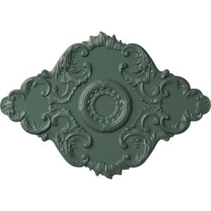 imageEkena Millwork CM37X26PE Piedmont Ceiling Medallion 37W x 26H x 1 38P Factory PrimedHandPainted Cloud Burst
