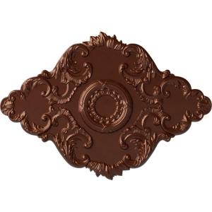 imageEkena Millwork CM37X26PE Piedmont Ceiling Medallion 37W x 26H x 1 38P Factory PrimedHandPainted Copper Penny