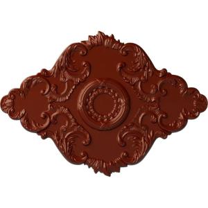 imageEkena Millwork CM37X26PE Piedmont Ceiling Medallion 37W x 26H x 1 38P Factory PrimedHandPainted Firebrick