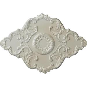 imageEkena Millwork CM37X26PE Piedmont Ceiling Medallion 37W x 26H x 1 38P Factory PrimedHandPainted Flash Blue