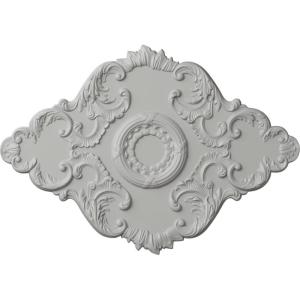 imageEkena Millwork CM37X26PE Piedmont Ceiling Medallion 37W x 26H x 1 38P Factory PrimedHandPainted Frost