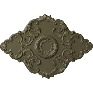 imageEkena Millwork CM37X26PE Piedmont Ceiling Medallion 37W x 26H x 1 38P Factory PrimedHandPainted Painted Turtle