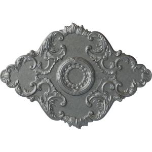 imageEkena Millwork CM37X26PE Piedmont Ceiling Medallion 37W x 26H x 1 38P Factory PrimedHandPainted Platinum