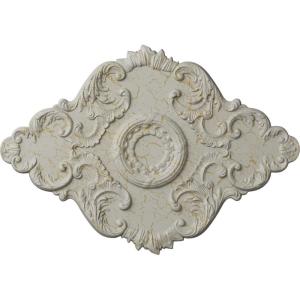 imageEkena Millwork CM37X26PE Piedmont Ceiling Medallion 37W x 26H x 1 38P Factory PrimedHandPainted Pot of Cream Crackle