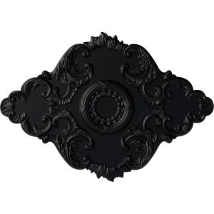 imageEkena Millwork CM37X26PE Piedmont Ceiling Medallion 37W x 26H x 1 38P Factory PrimedHandPainted Steel Gray