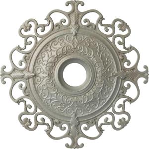 imageEkena Millwork CM38OLSGS 38 38OD X 6 58ID X 2 78P Orleans Ceiling Medallion Fits Canopies Up To 8 14 Steel GrayFlash Gold Metallic Series