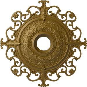 imageEkena Millwork CM38OLSGS 38 38OD X 6 58ID X 2 78P Orleans Ceiling Medallion Fits Canopies Up To 8 14 Steel GrayGold Rush Metallic Series
