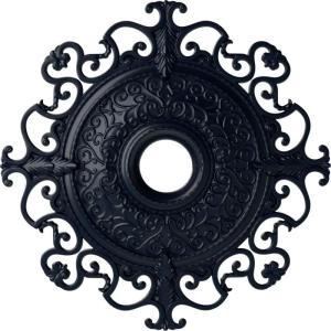 imageEkena Millwork CM38OLSGS 38 38OD X 6 58ID X 2 78P Orleans Ceiling Medallion Fits Canopies Up To 8 14 Steel GrayMidnight Dream Flat Finish
