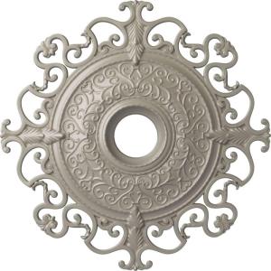 imageEkena Millwork CM38OLSGS 38 38OD X 6 58ID X 2 78P Orleans Ceiling Medallion Fits Canopies Up To 8 14 Steel GrayPearl White Metallic Series
