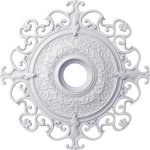 imageEkena Millwork CM38OLSGS 38 38OD X 6 58ID X 2 78P Orleans Ceiling Medallion Fits Canopies Up To 8 14 Steel GrayPrimed