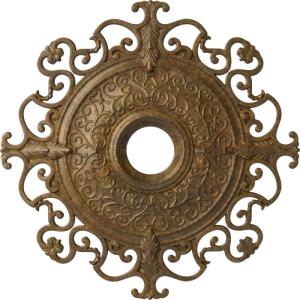 imageEkena Millwork CM38OLSGS 38 38OD X 6 58ID X 2 78P Orleans Ceiling Medallion Fits Canopies Up To 8 14 Steel GrayRubbed Bronze Metallic Series