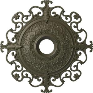 imageEkena Millwork CM38OLSGS 38 38OD X 6 58ID X 2 78P Orleans Ceiling Medallion Fits Canopies Up To 8 14 Steel GrayWitch Hazel Flat Finish