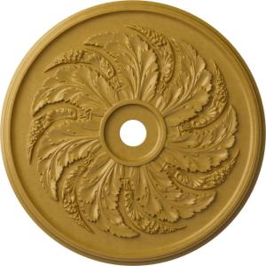 imageEkena Millwork CM42SK Sellek Ceiling Medallion 42 18OD x 1 78P Fits Canopies up to 9 Factory PrimedIridescent Gold Metallic Series
