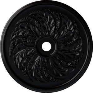 imageEkena Millwork CM42SK Sellek Ceiling Medallion 42 18OD x 1 78P Fits Canopies up to 9 Factory PrimedJet Black Flat Finish