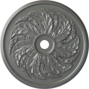 imageEkena Millwork CM42SK Sellek Ceiling Medallion 42 18OD x 1 78P Fits Canopies up to 9 Factory PrimedSilver Metallic Series